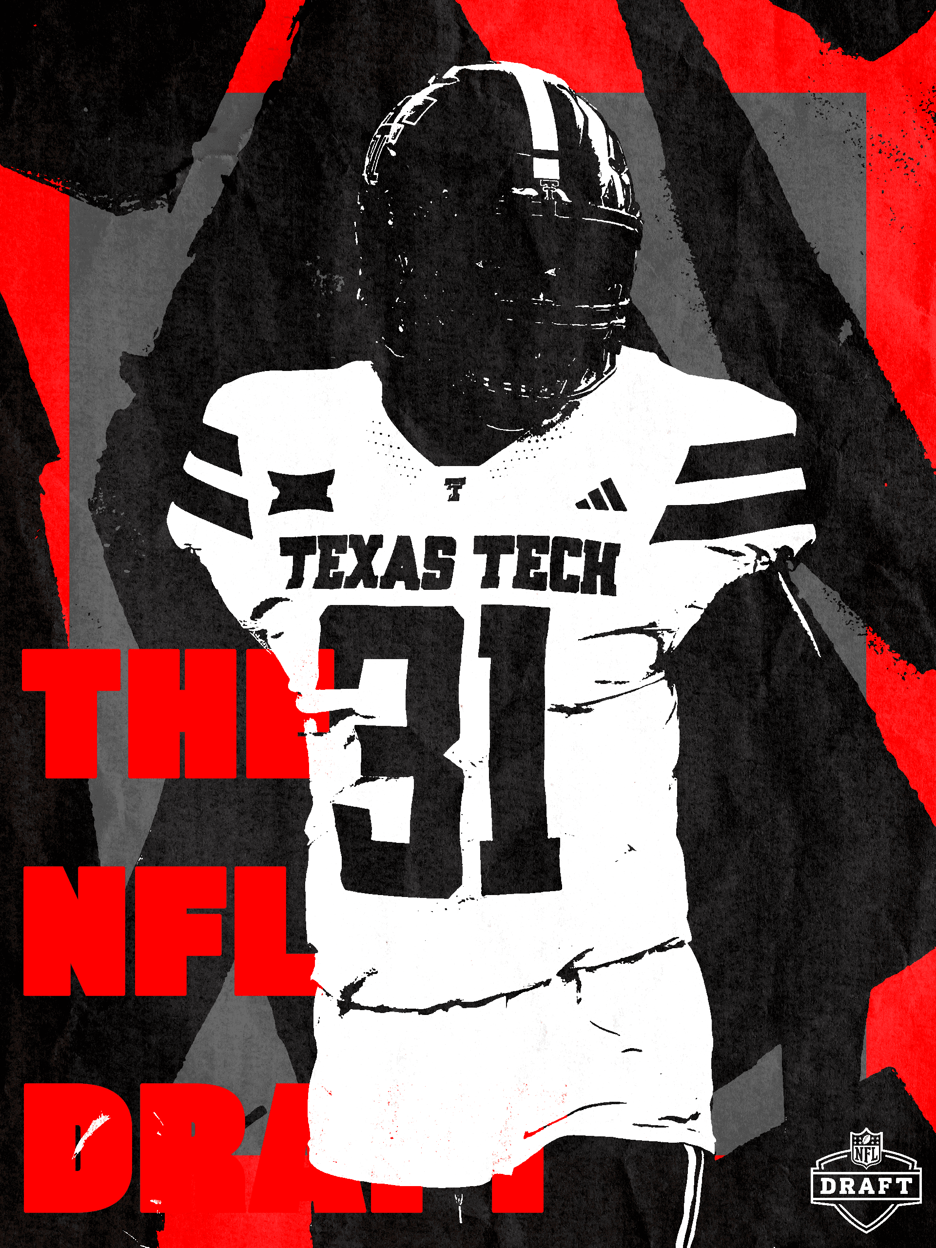NFL Draft 2026 poster — Bailey, Texas Tech