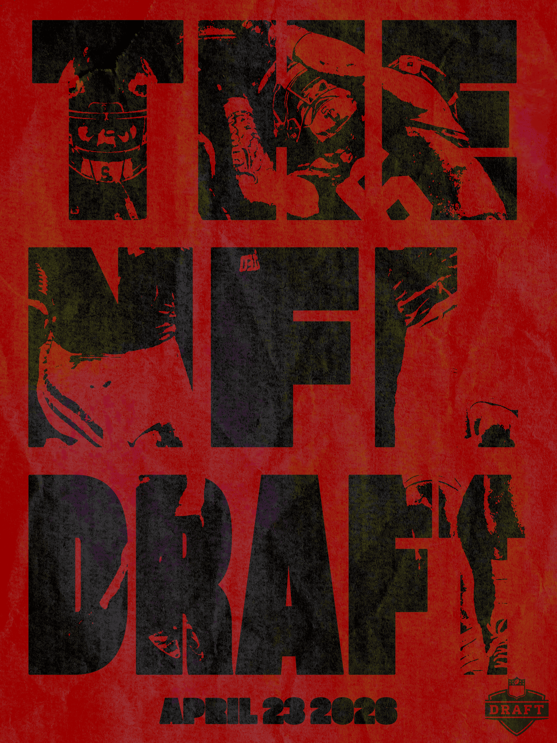 NFL Draft 2026 poster — Typographic